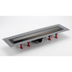 Sprchový žlab SAT Aurum 65 cm broušená gun metal mat plný SATZLAB70BGM SATZLAB70BGM obraz