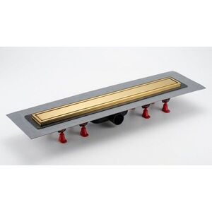 Sprchový žlab SAT Aurum 75 cm broušená zlatá mat plný SATZLAB80BG SATZLAB80BG obraz