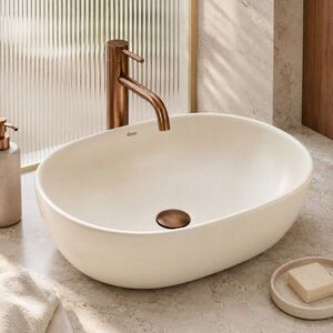 REA Umyvadlo na desku Focus Creme REA-U3229 obraz