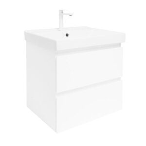 Koupelnová skříňka s umyvadlem SAT B-Way 59x50x45 cm bílá lesk BWAY260WU1BBI BWAY260WU1BBI obraz
