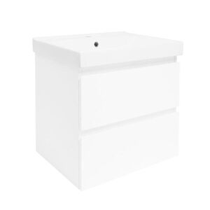 Koupelnová skříňka s umyvadlem SAT B-Way 59x50x45 cm bílá lesk BWAY260WU1BI BWAY260WU1BI obraz