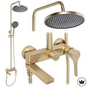 REA Sprchový set PREMIUM Maxim Brush Gold REA-P7065 obraz