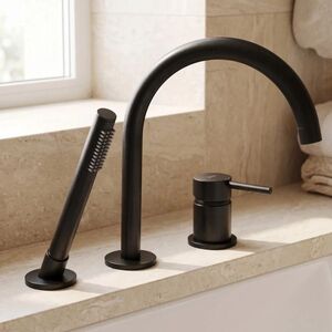 REA 3otvorová Vanová Baterie Lungo Black REA-B2263 obraz