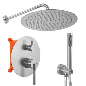 REA Podomítkový Sprchový Set Argon Nickel Brush + BOX REA-P4413 obraz