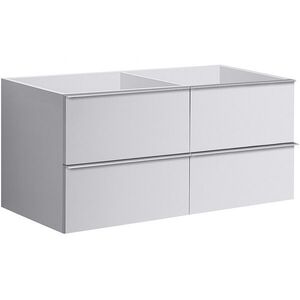 CERANO Koupelnová skříňka pod umyvadlo s úchytkou Velora bílá matná, úchytka chrom 119x53x46, 5 CER-664999 obraz