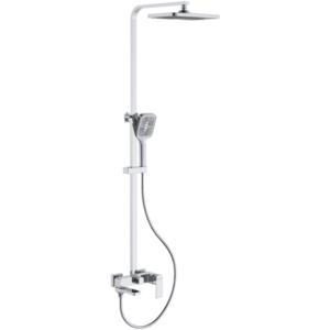 CERANO Sprchový nástěnný sloup Zenira vanová otočná baterie chrom CER-8050BD7760 obraz