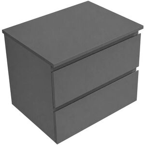 CERANO Koupelnová skříňka Carole antracitová + deska pod umyvadlo Navira Slim 18 mm 60x49, 8x46 CER-038047 obraz