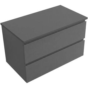 CERANO Koupelnová skříňka Carole antracitová + deska pod umyvadlo Navira Slim 18 mm 100x49, 8x46 CER-106229 obraz
