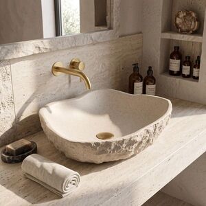 REA Umyvadlo na desku Isla Warm Beige REA-U7882 obraz