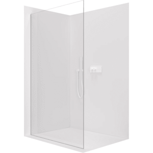 CERANO Sprchová zástěna Walk-in Crystal L/P 8 mm bezvzpěrový systém bílá matná, transparentní sklo 130x200 CER-8050BD6651 obraz