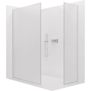 CERANO Sprchová zástěna Walk-in Crystal T L/P 8 mm bezvzpěrový systém chrom, mléčné sklo 80x70x200 CER-8050BD4737 obraz