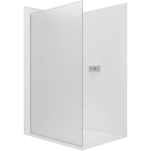 CERANO Sprchová zástěna Walk-in Crystal L/P 8 mm bezvzpěrový systém chrom, mléčné sklo 90x200 CER-8050BD6714 obraz
