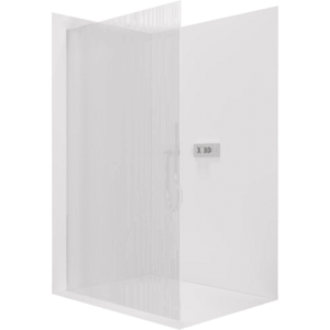 CERANO Sprchová zástěna Walk-in Crystal L/P 8 mm bezvzpěrový systém chrom, rýhované sklo 120x200 CER-8050BD6766 obraz