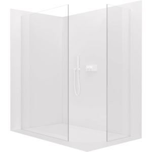 CERANO Sprchová zástěna Walk-in Crystal T L/P 8 mm bezvzpěrový systém bílá matná, transparentní sklo 110x50x200 CER-8050BD5342 obraz