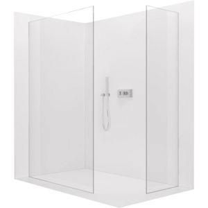 CERANO Sprchová zástěna Walk-in Crystal T L/P 8 mm bezvzpěrový systém chrom, transparentní sklo 60x50x200 CER-8050BD4666 obraz