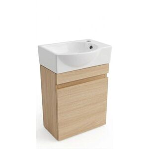 Koupelnová skříňka s umyvadlem Naturel Verona 40x53, 2x22 cm světlé dřevo mat VERONA40SDBR VERONA40SDBR obraz