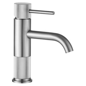 REA Umyvadlová baterie Lungo Stripe Brush Nickel Low REA-B8052 obraz
