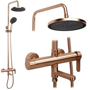 REA Sprchový Set Arcos brush copper REA-P8715 obraz