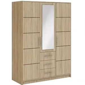 Šatní skříň Bali D3 147cm Dub Sonoma/Zrcadlo obraz