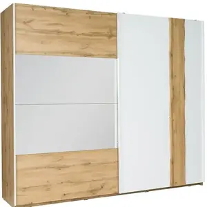Šatní skříň Wood 12 250 cm Bílá/Wotan obraz
