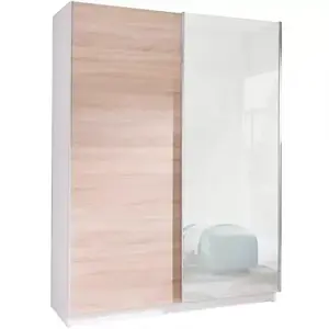 Šatní skříň Se Zrcadlem Batumi 5 150cm Dub Sonoma obraz
