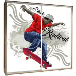 Šatní skříň Penelopa 205 cm skate 2 obraz