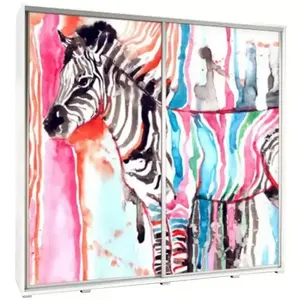 Šatní skříň Penelopa 205 cm zebra obraz