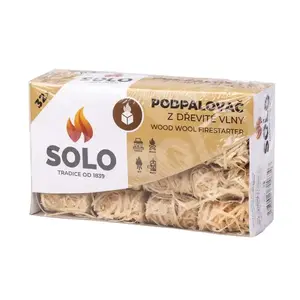 SOLO podpalovač z dřevité vlny svitky 32ks obraz