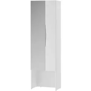 Šatní skříň se Zrcadlem Lucca 60 cm Bílá obraz