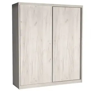 Šatní skříň Maciej 208cm Dub Kraft Bílá obraz
