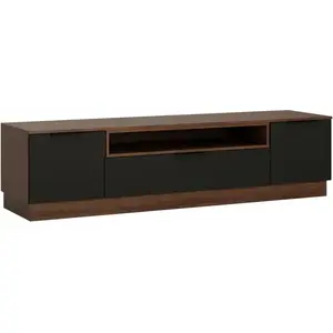 TV stolek Alicante 200 cm, ořech selekt/kosmos šedá obraz