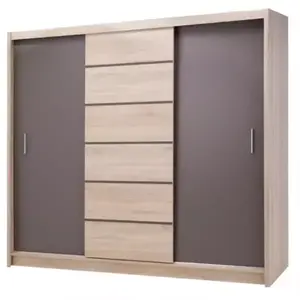 Šatní skříň Sevilla 250cm Dub Sonoma/Lava obraz