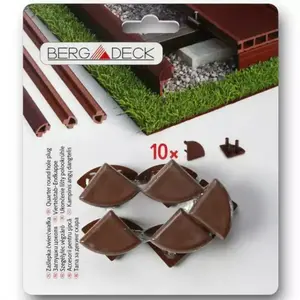 Zástrčka Čtvrtkruhové Lišty Bergdeck Kaštan obraz