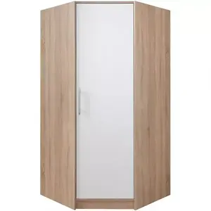Šatní skříň Smart 95 cm Dub Sonoma/Bílá obraz