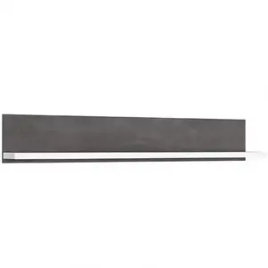 Polica 150 cm Lenox Bílý Lesk/Beton obraz
