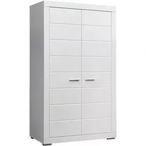 Šatní skříň Snow 2d 116cm Bílá Mat obraz