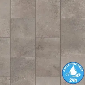 Laminátová podlaha voděodolná Cement Taupe 8mm AC4 Visiogrande WR 56023 obraz