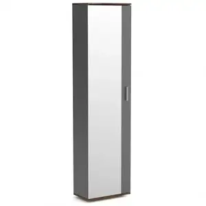 Šatní skříň Se Zrcadlem Justus 06 Anthracite/ Old Style obraz