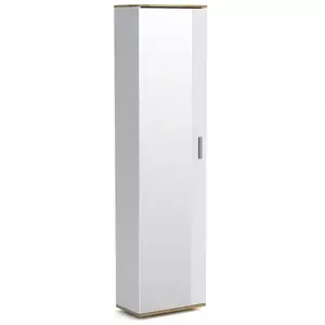 Šatní skříň Se Zrcadlem Justus 06 White/Oak Artisan obraz