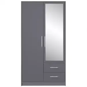 Šatní skříň Smart SRl3 100 cm antracyt obraz