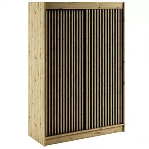 Šatní skříň Lamelo 1 150 dub artisan/černá obraz