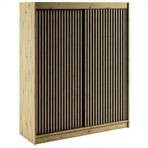 Šatní skříň Lamelo 1 180 dub artisan/černá obraz
