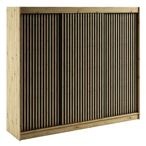 Šatní skříň Lamelo 1 250 dub artisan/černá obraz