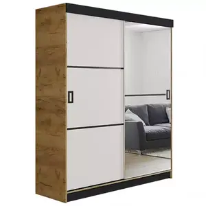 Šatní skříň Retro 138 2l Craft / Přední Bílý obraz