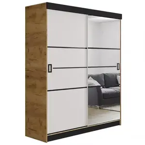 Šatní skříň Retro 138 4l Craft / Přední Bílý obraz