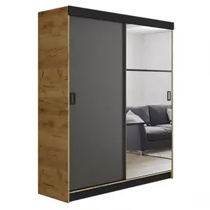 Šatní skříň Retro 138 5l Craft / Přední Grafit obraz