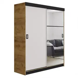 Šatní skříň Retro 138 5l Craft / Přední Bílý obraz