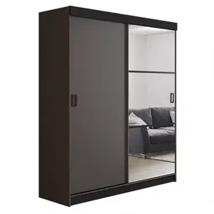 Šatní skříň Retro 138 5l Grafit / Přední Grafit obraz