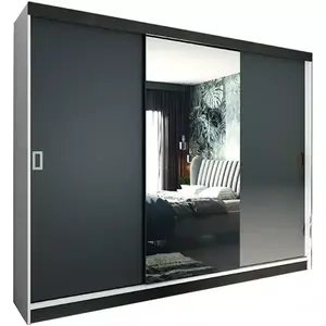Šatní skříň Retro 200 1l Bílý / Přední Grafit obraz