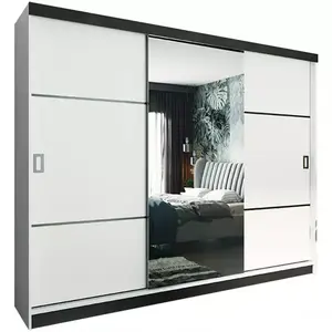 Šatní skříň Retro 200 3l Bílý / Přední Bílý obraz